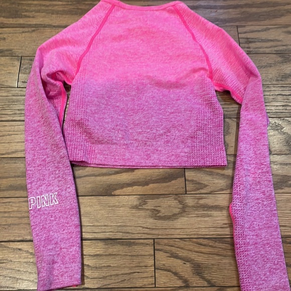 PINK Victoria’s Secret pink ombré seamless crop top size small - Picture 6 of 8